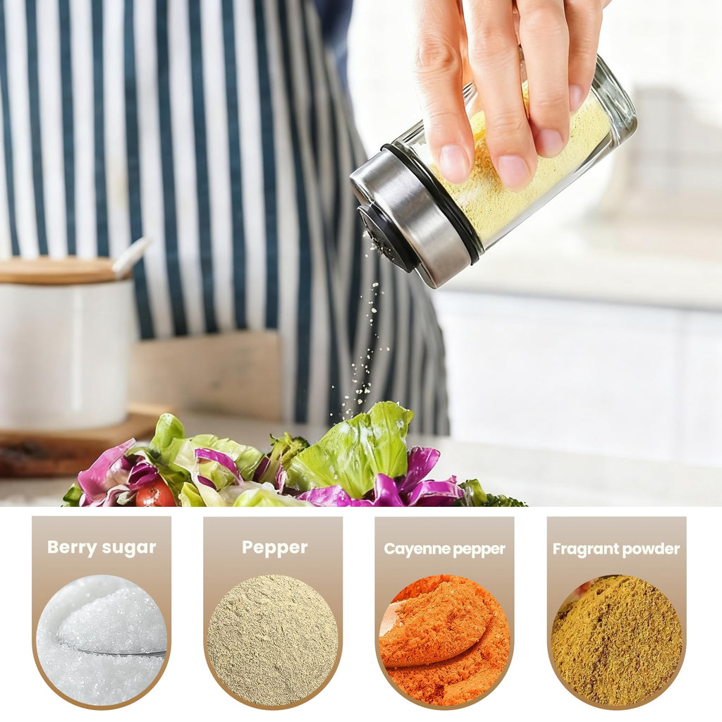 6-Bottle Oil, Vinegar and Spice Dispenser Set