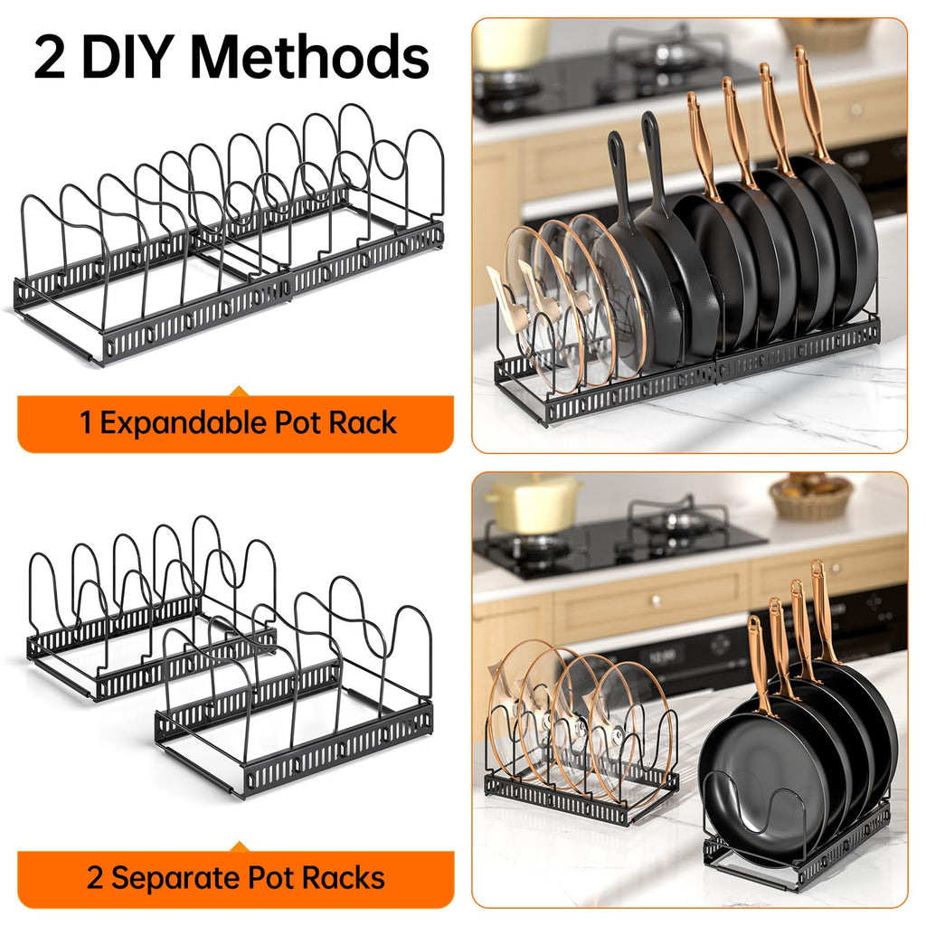 MUDEELA Expandable Pot Lid Organizer