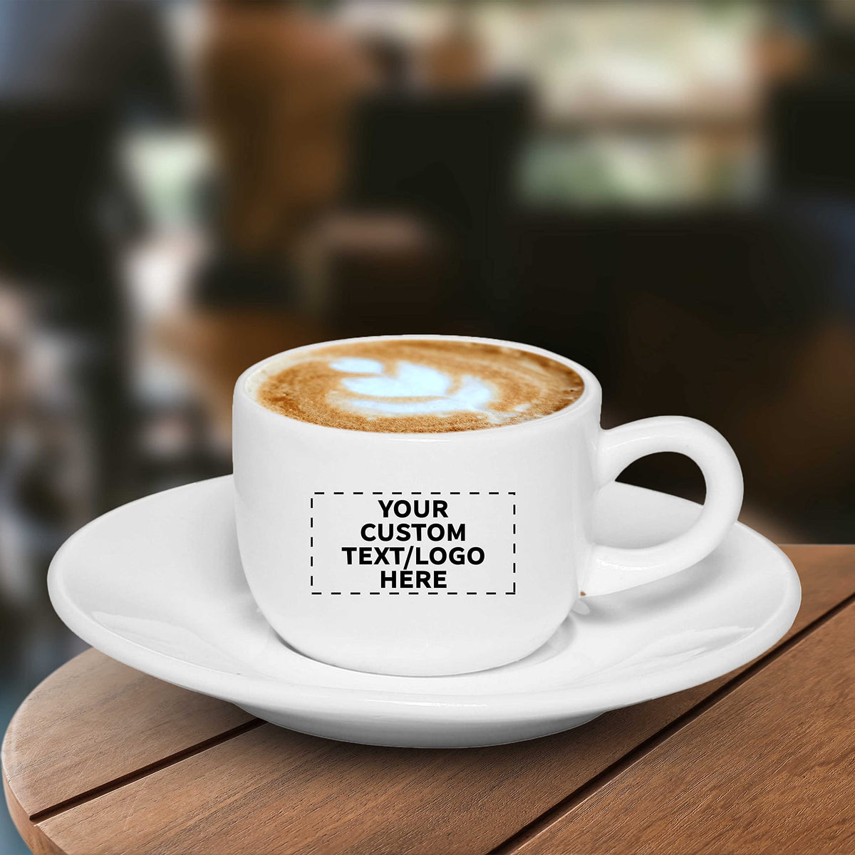100-Piece Custom 2.5oz Espresso Cup and Saucer Set
