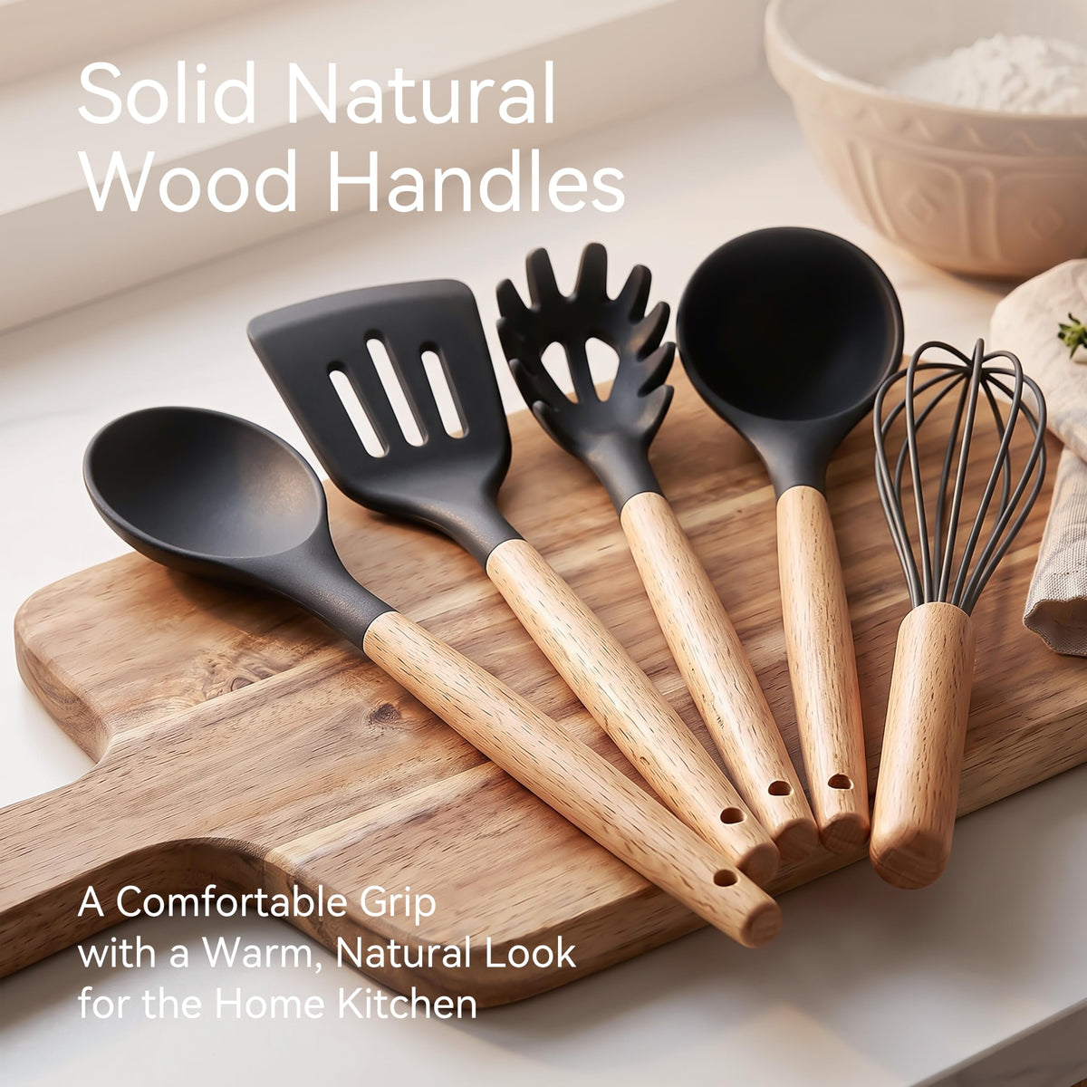 Large Silicone Cooking Utensil Set
