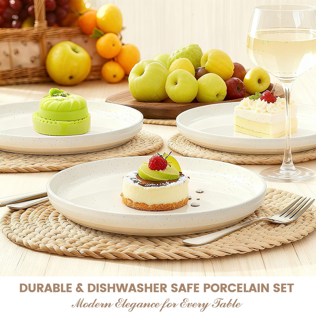 12-Piece Scratch-Resistant Dinnerware Set