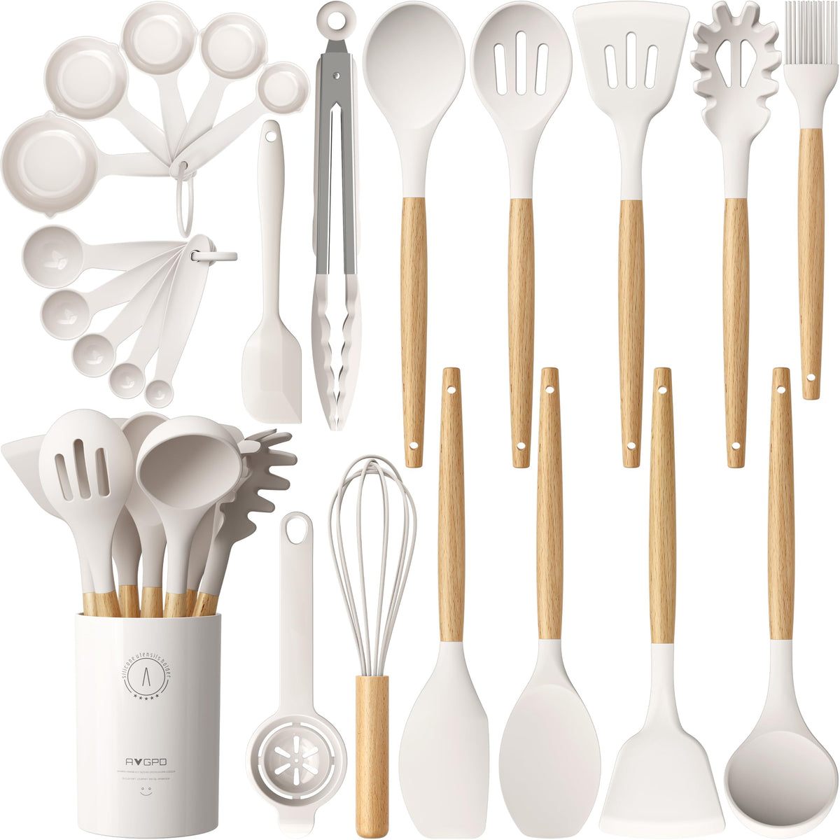 Large Silicone Cooking Utensil Set