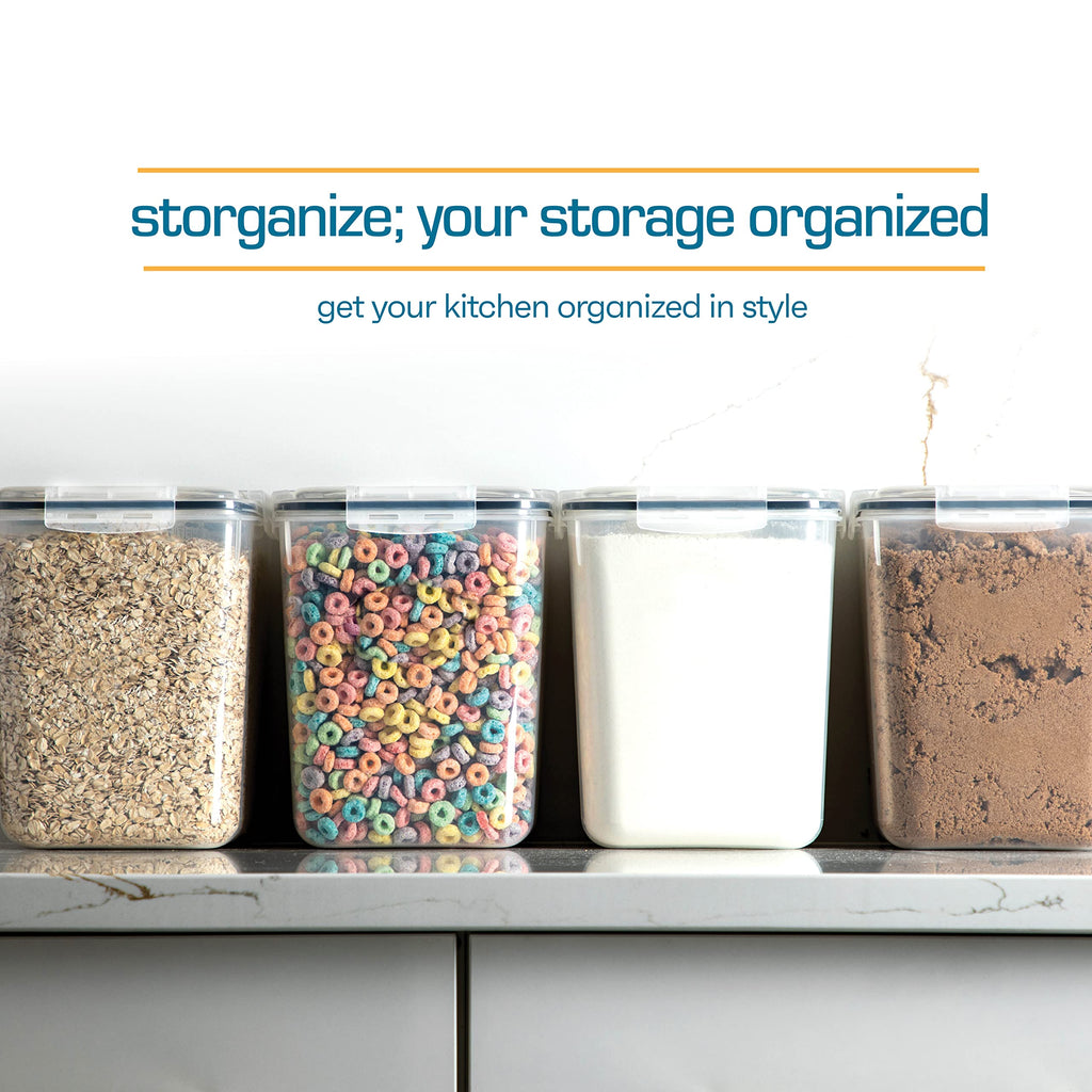 4-Piece 5.3L Airtight Pantry Container Set