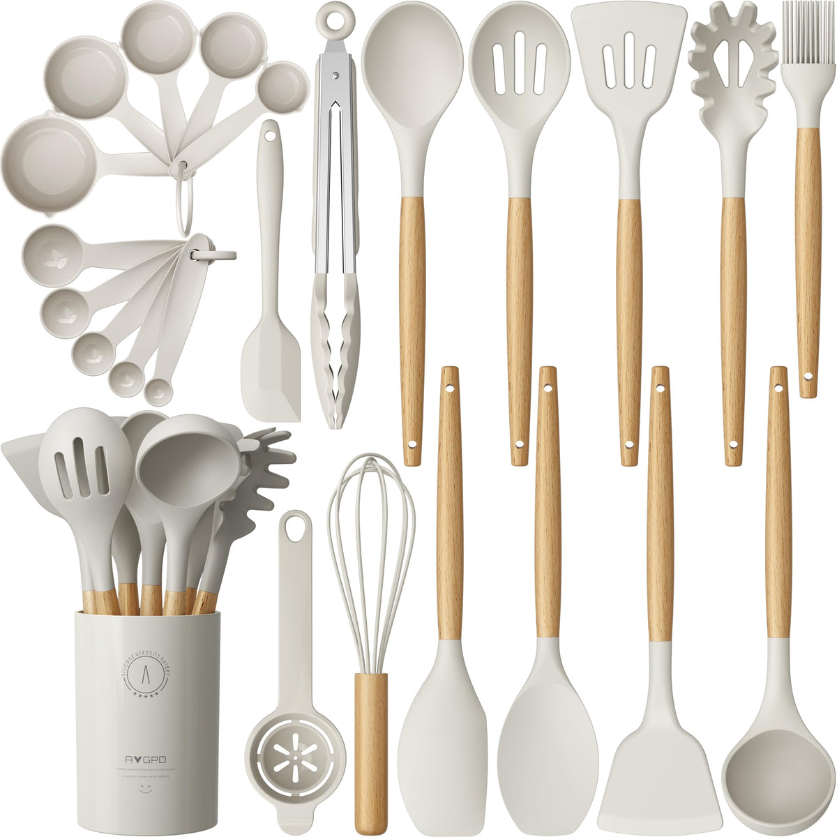 Large Silicone Cooking Utensil Set