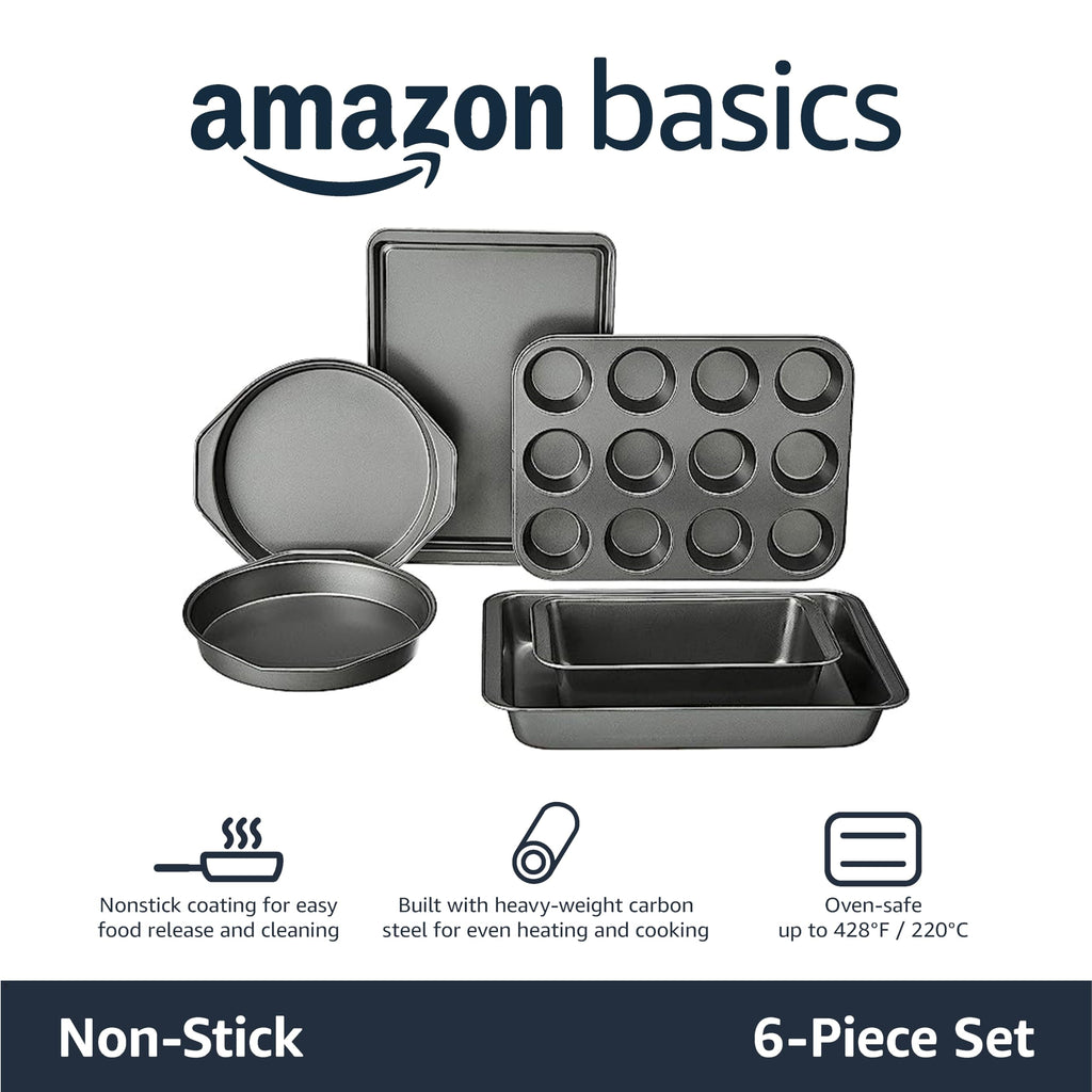6-Piece Carbon Steel Nonstick Bakeware Set