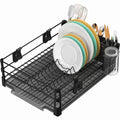Dish Rack with Drainer, Mug and Utensil Holders